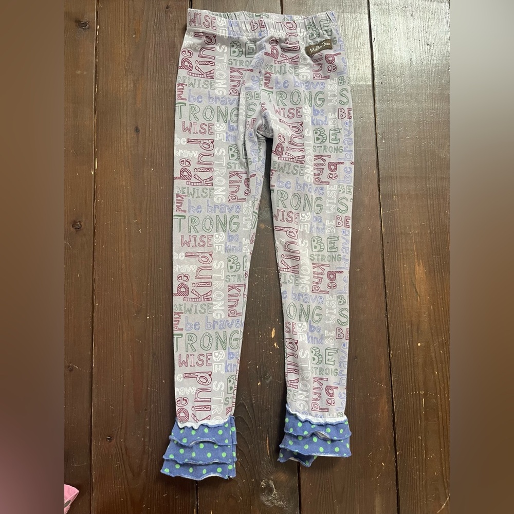 Size 6 Matilda Jane Wise Words leggings